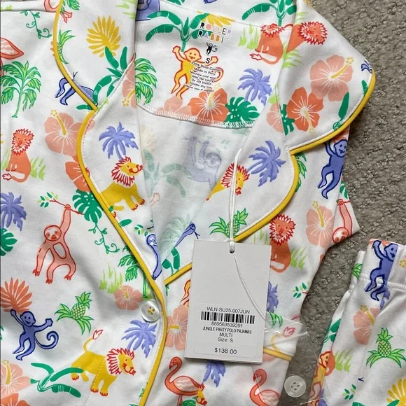 Roller Rabbit Jungle Party Polo Pajamas - Picture 5 of 5